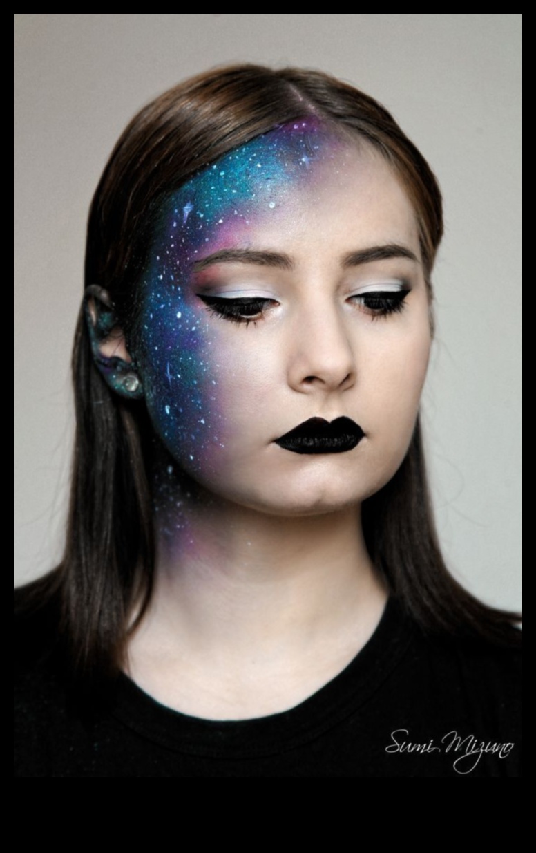 גלאם וגלקסי: חקר השפעות קוסמיות בסגנונות איפור זוהרים