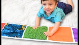 מחצלות מרקם משחק חושי: עשה זאת בעצמך לילדים יצירתיים לחקר מישוש